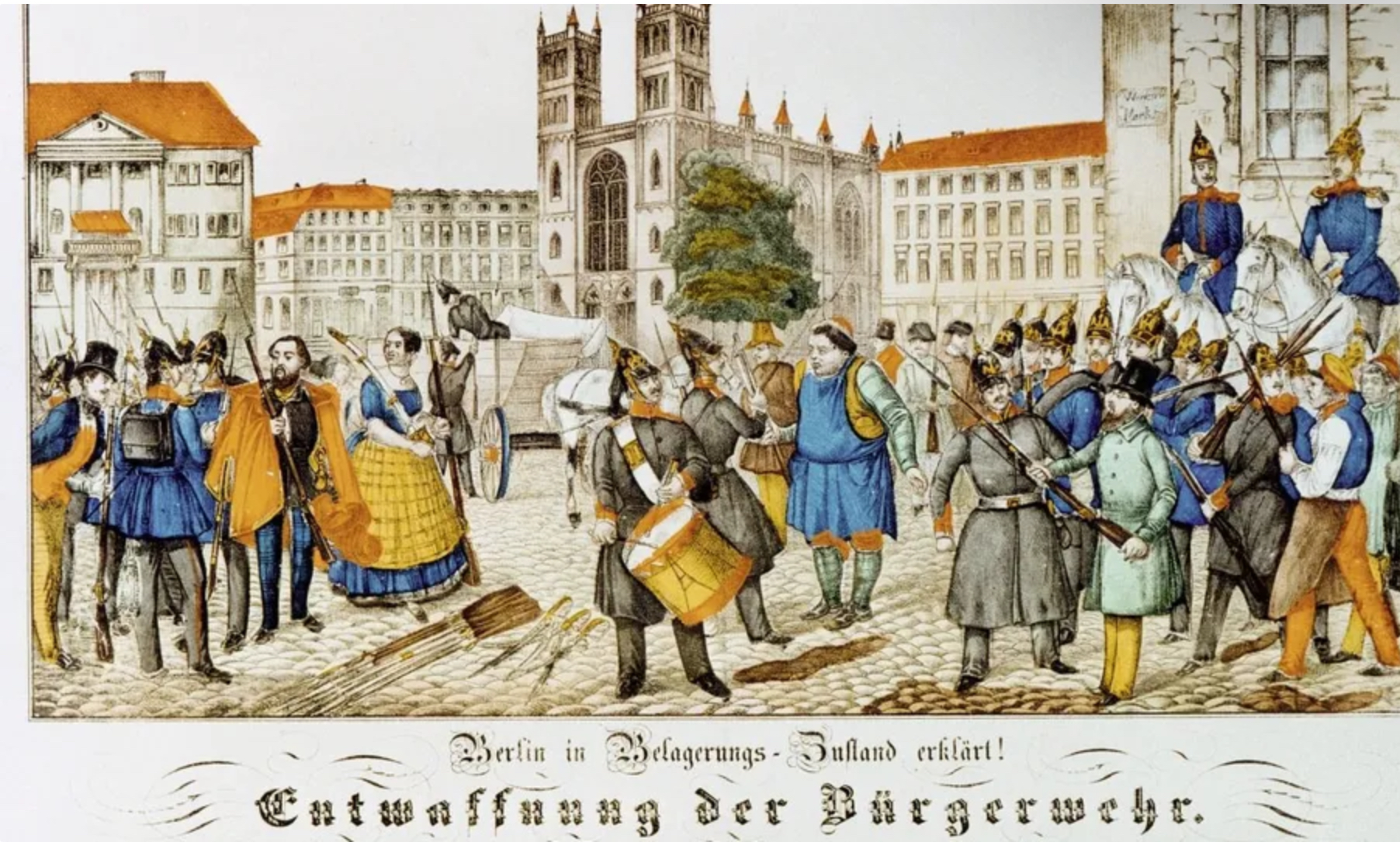 Die Berliner Bürgerwehr muss ihre Waffen beim Militär abliefern